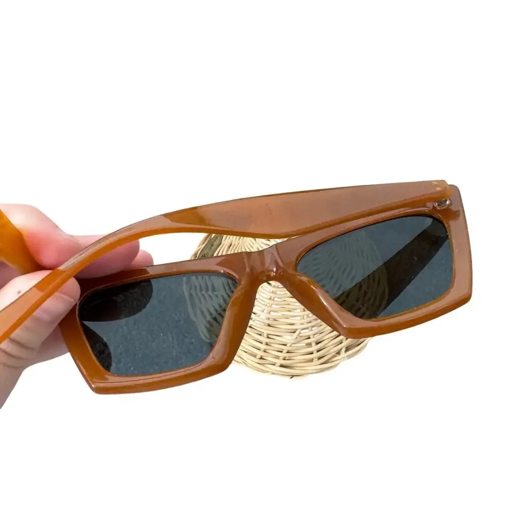 Mosanana Orange Square cat eye sunglasses